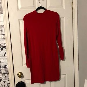 Heart & Hips red long sleeve dress